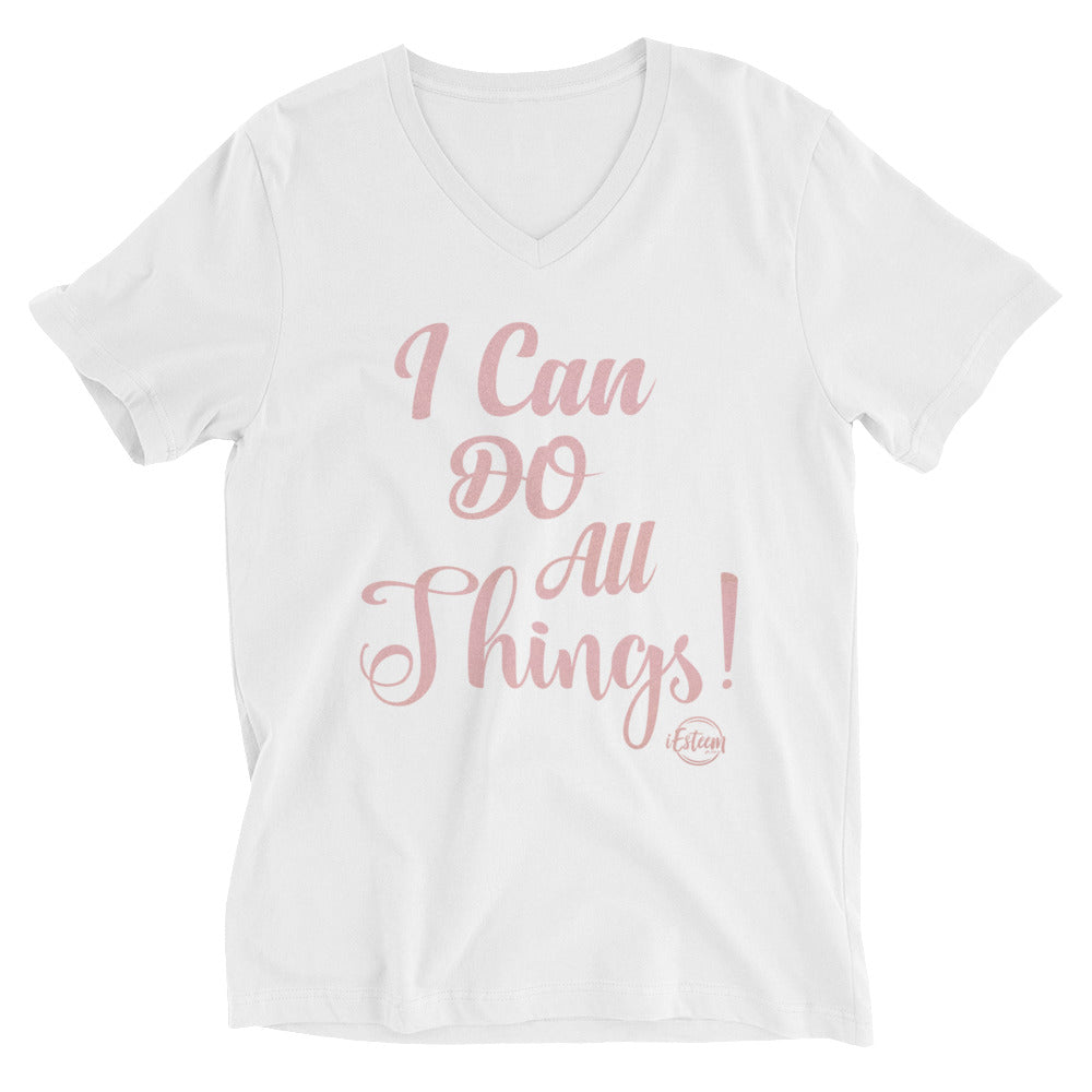 I Can Do All Things - Short Sleeve V-Neck T-Shirt
